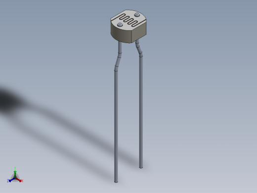 电容器 二极管 电阻器-Photo Resistor GL5528正等轴测缩略图
