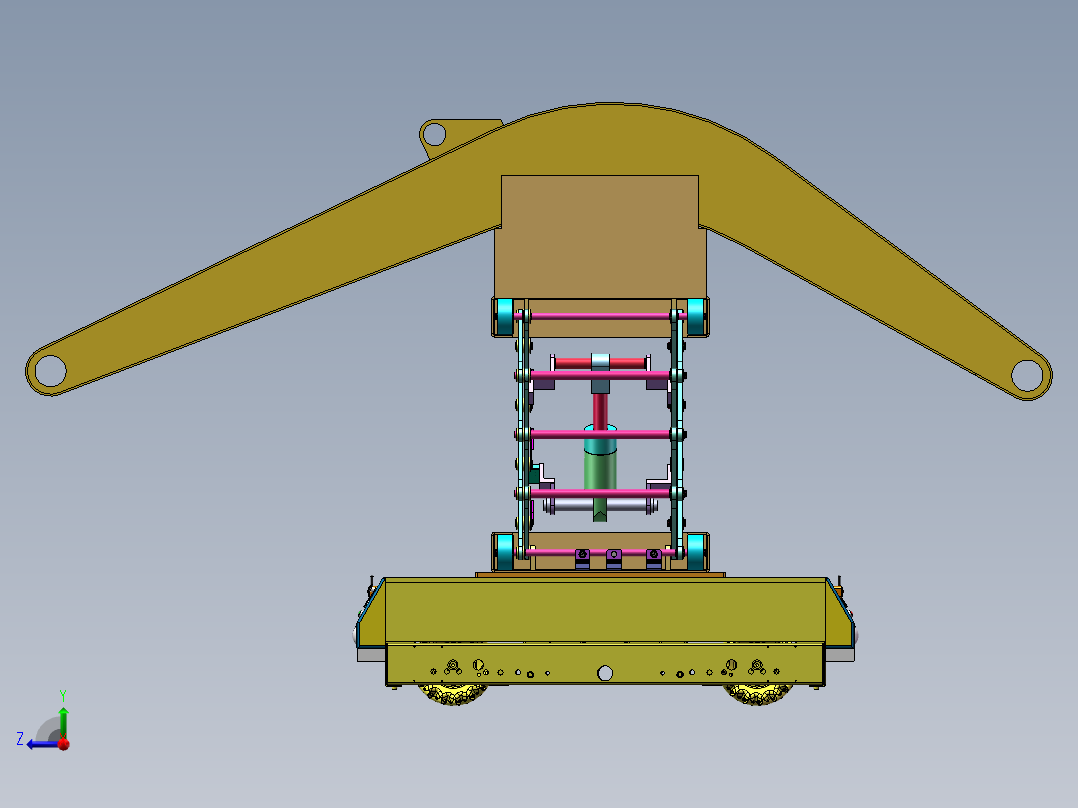 动臂的AGV转运模拟==1177330=100右视图