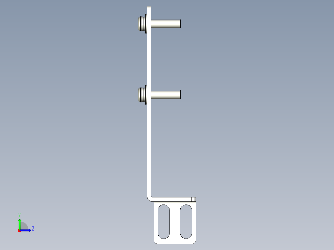 基恩士PZ-B23_kc图纸模型左视图