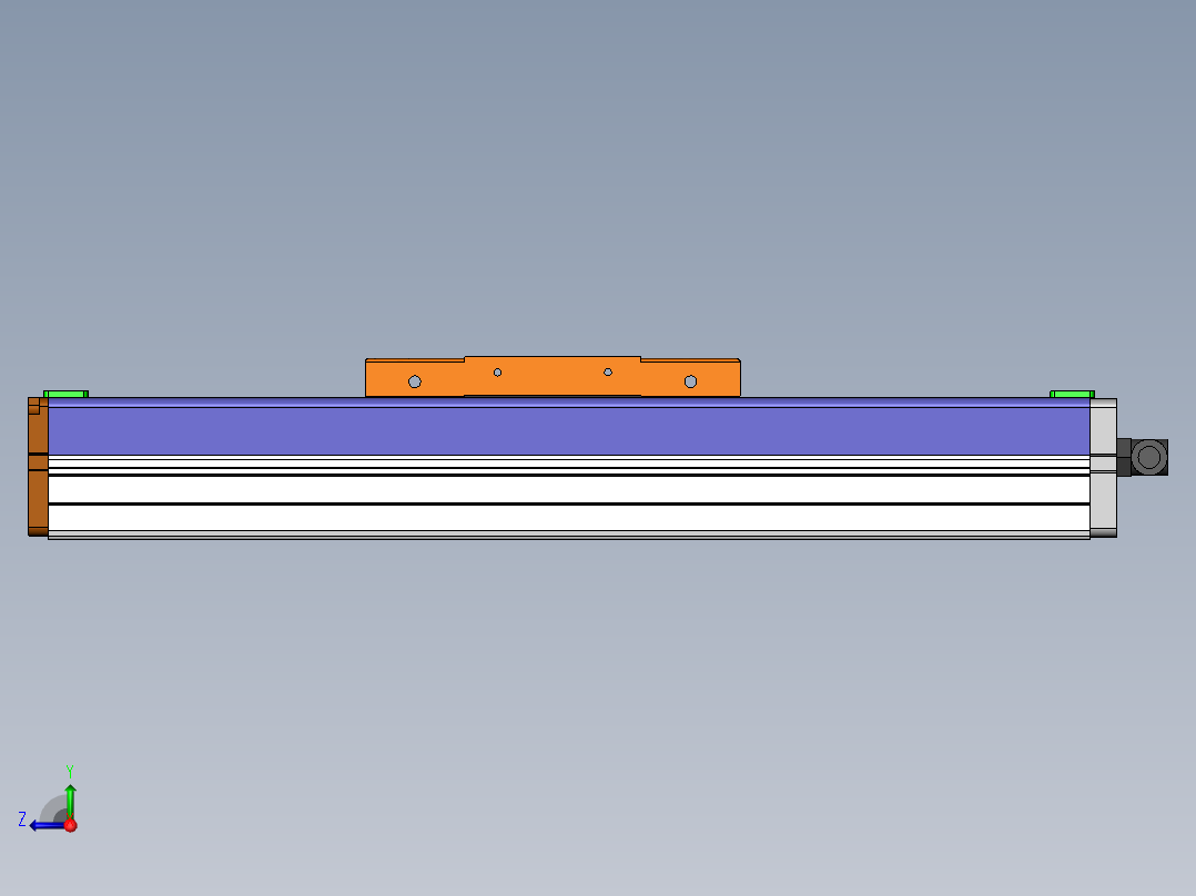 MCH丝杆全封闭MCH12-M-100WB右视图