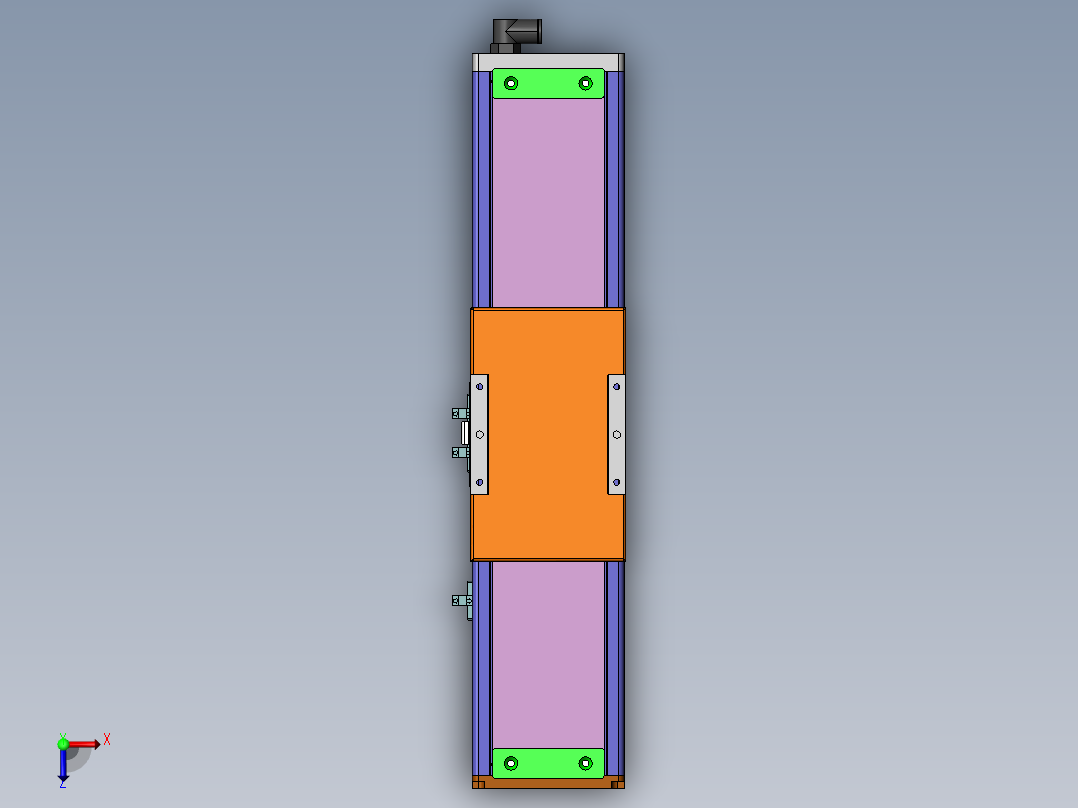 MCH丝杆全封闭MCH12-M-100WB俯视图