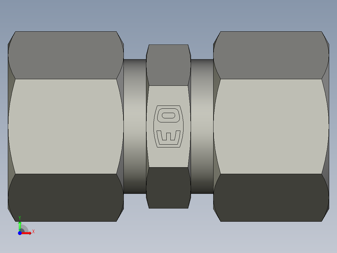 卡套式工业通用硬管接头EO Union G12ZLCF前视图