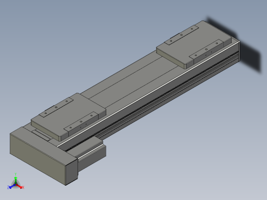 直线模组LHC14-S450-L设计图纸主视缩略图