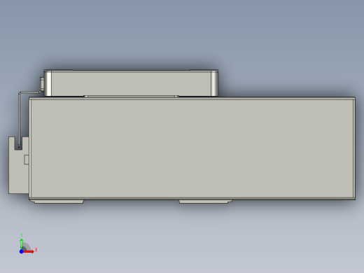 直线模组LHC14-S450-L设计图纸前视缩略图