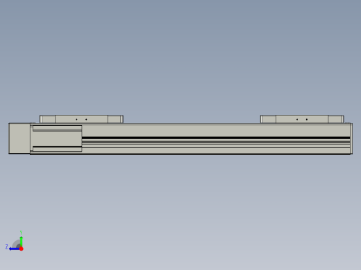 直线模组LHC14-S450-L设计图纸右视缩略图