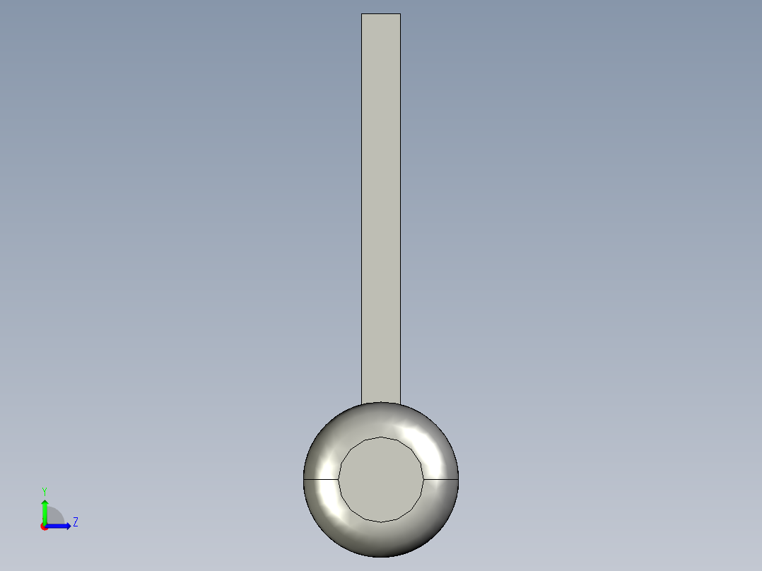 子母合页铰链左视图