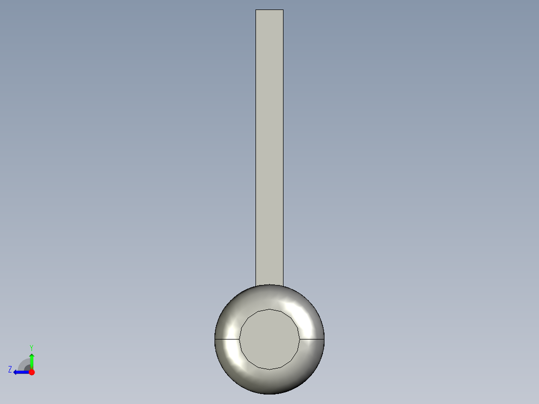 子母合页铰链右视图
