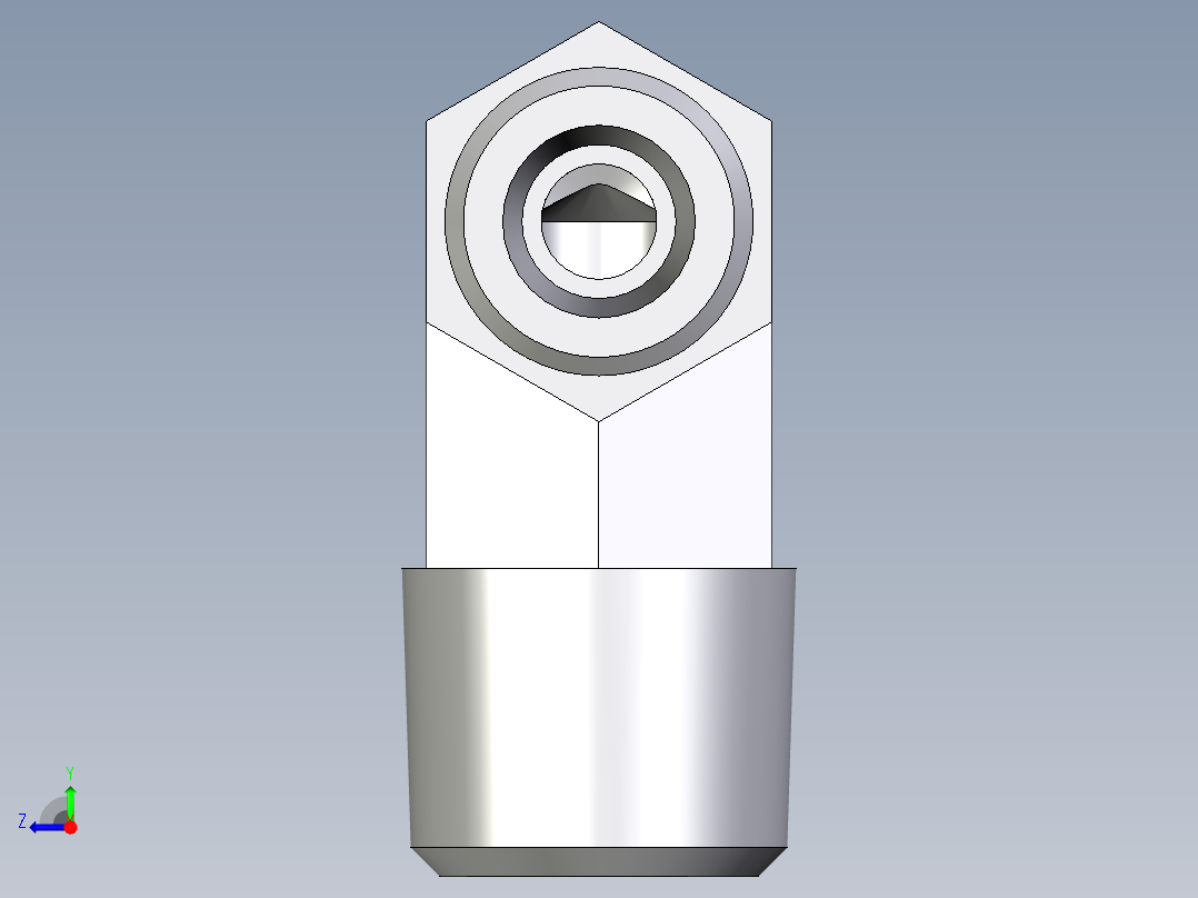 卡套式工业通用硬管接头EO_Male_stud_elbow_WE04LLR71X右视图