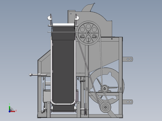 花生摘果机（全参数化设计）PROE前视缩略图