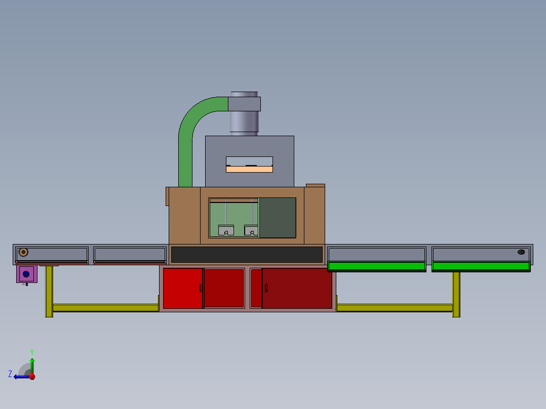 UV固化炉(X_T)右视图