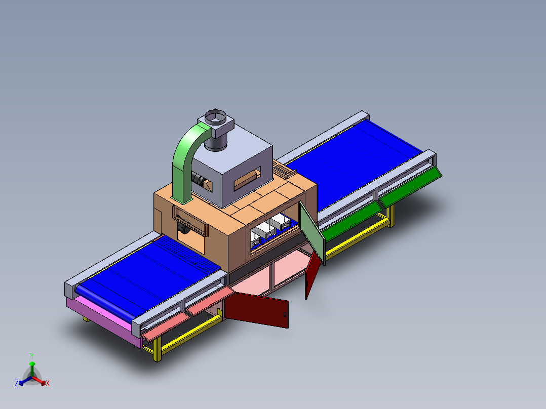 UV固化炉(X_T)正等轴测图