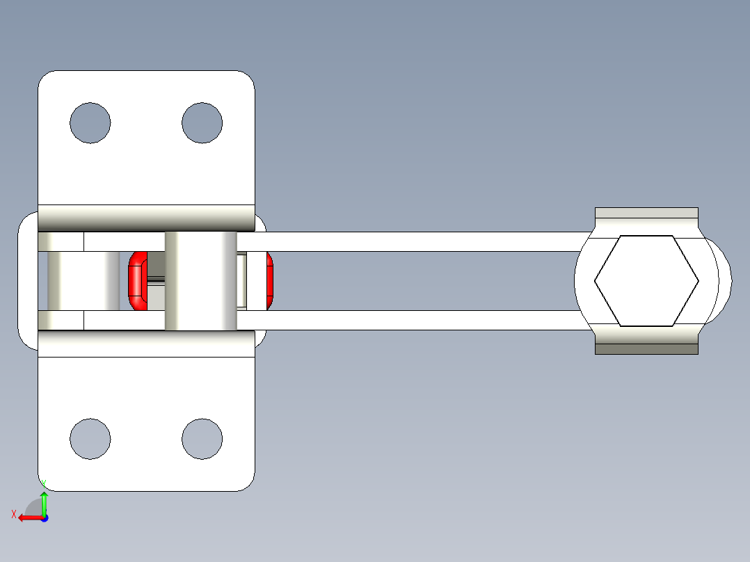 垂直式夾鉗SSP(M)-3D多系列多零件图纸模型后视图