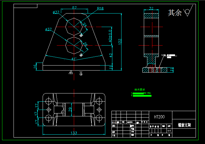 齿轮泵体机械加工工艺及3套工装夹具设计【镗大连孔+钻2杠孔+铣45端面】【14张CAD图纸+文档】