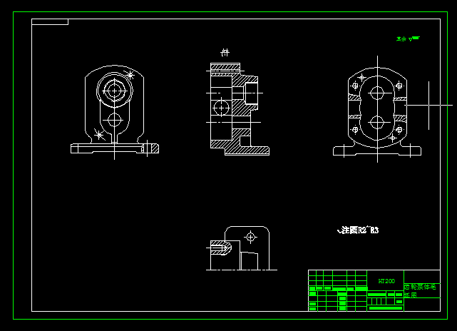 齿轮泵体机械加工工艺及3套工装夹具设计【镗大连孔+钻2杠孔+铣45端面】【14张CAD图纸+文档】