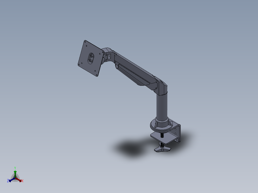 监视器可调臂（支架）设计模型156508==30主视图