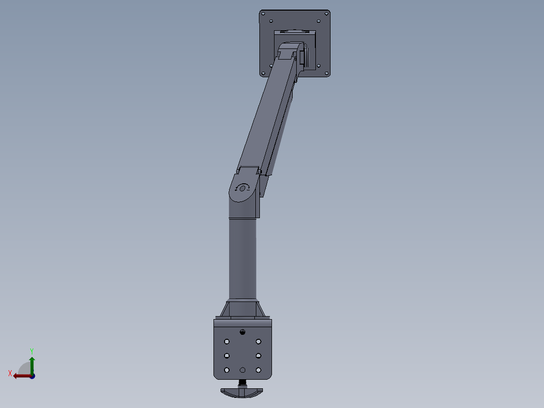 监视器可调臂（支架）设计模型156508==30后视图