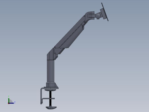 监视器可调臂（支架）设计模型156508==30左视缩略图