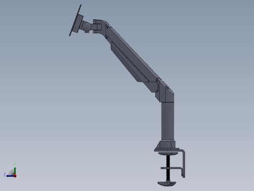 监视器可调臂（支架）设计模型156508==30右视缩略图