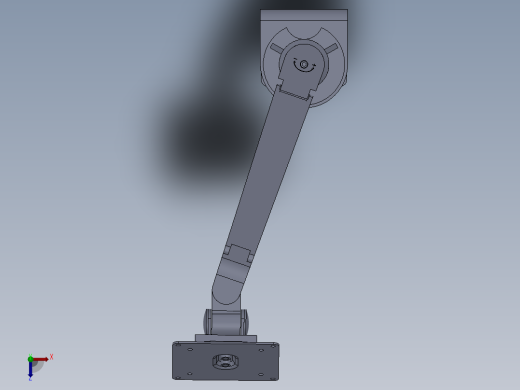 监视器可调臂（支架）设计模型156508==30俯视缩略图