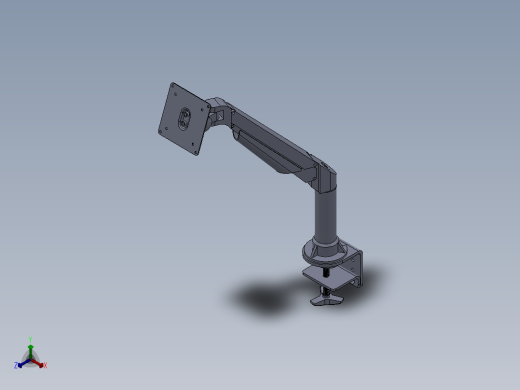 监视器可调臂（支架）设计模型156508==30正等轴测缩略图