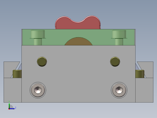 圆球压紧机构左视缩略图