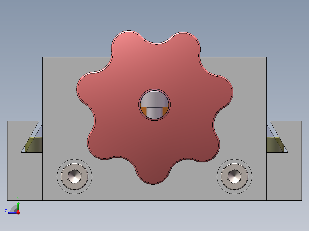 圆球压紧机构右视图