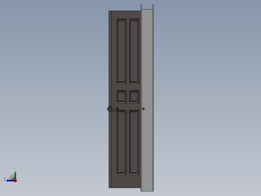 内门（左、右）右视图