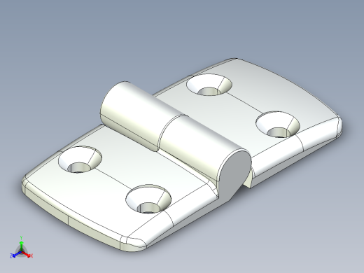 型材-KJN 45-50 DETACHABLE COMBI HINGE LEFT 095K4550L00正等轴测缩略图