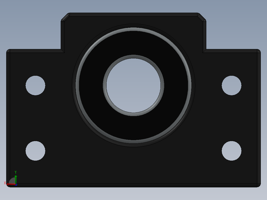 BF轴承块后视图