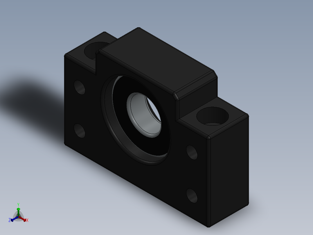BF轴承块正等轴测图