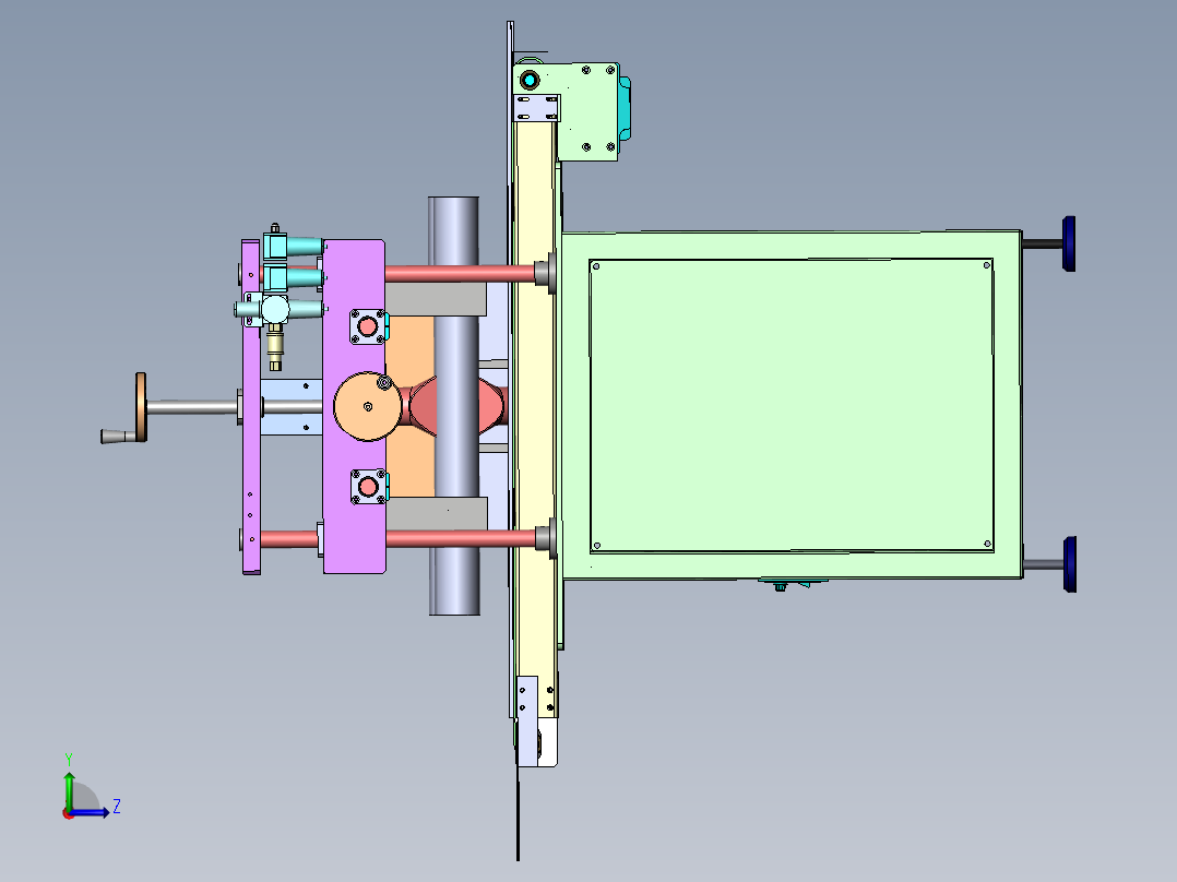 定子自动吹热缩管机sw18可编辑左视图