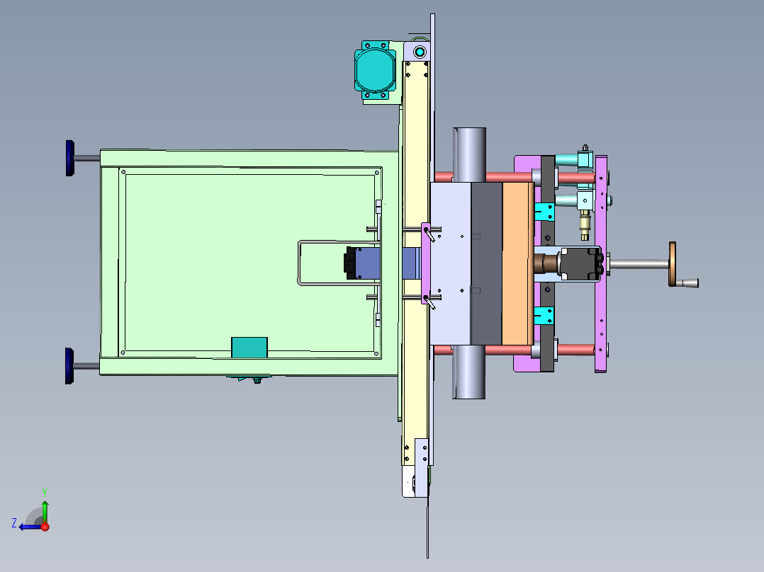 定子自动吹热缩管机sw18可编辑右视图