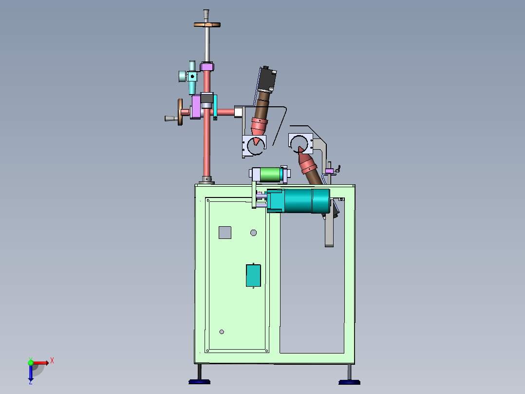定子自动吹热缩管机sw18可编辑俯视图