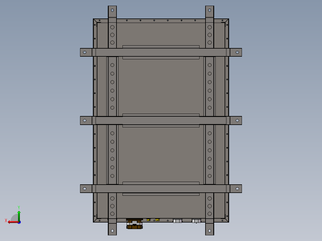 矿车自冷电池包sw17可编辑后视图