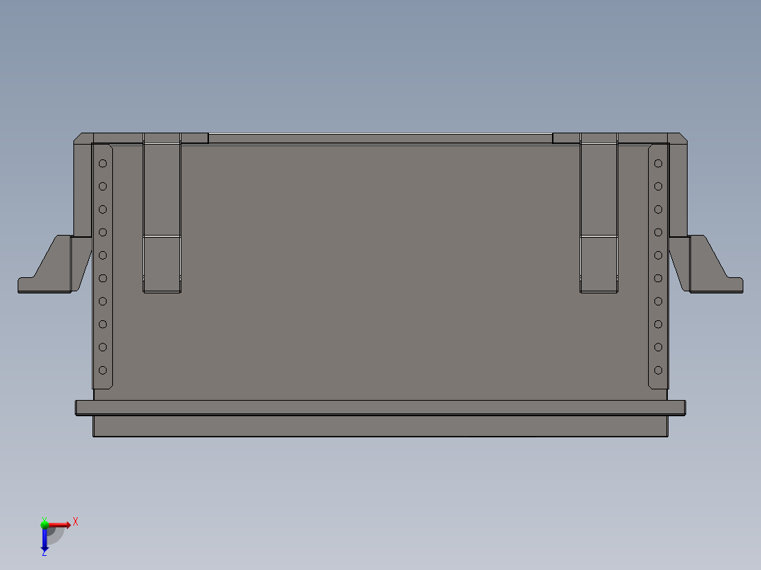 矿车自冷电池包sw17可编辑俯视图