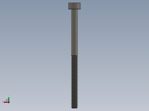 Screw_DIN_912_M2x30_A2.SLDPRT公制内六角螺钉后视缩略图