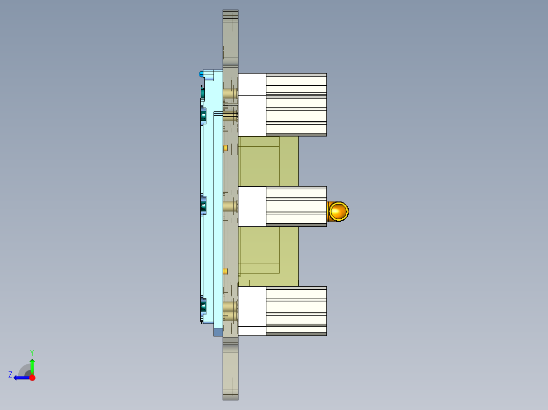 UX581-A-笔记本CNC工装夹具三维模型CNC3-190110右视图