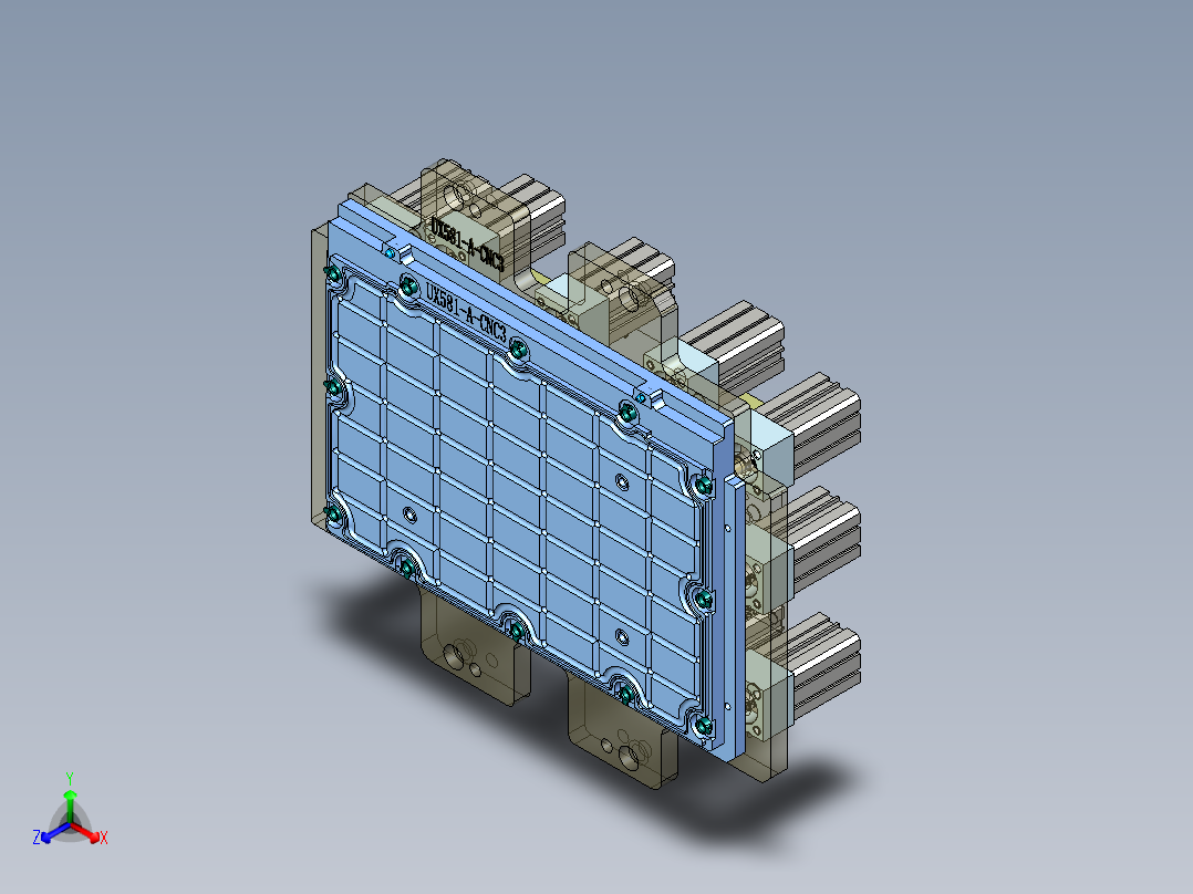 UX581-A-笔记本CNC工装夹具三维模型CNC3-190110正等轴测图