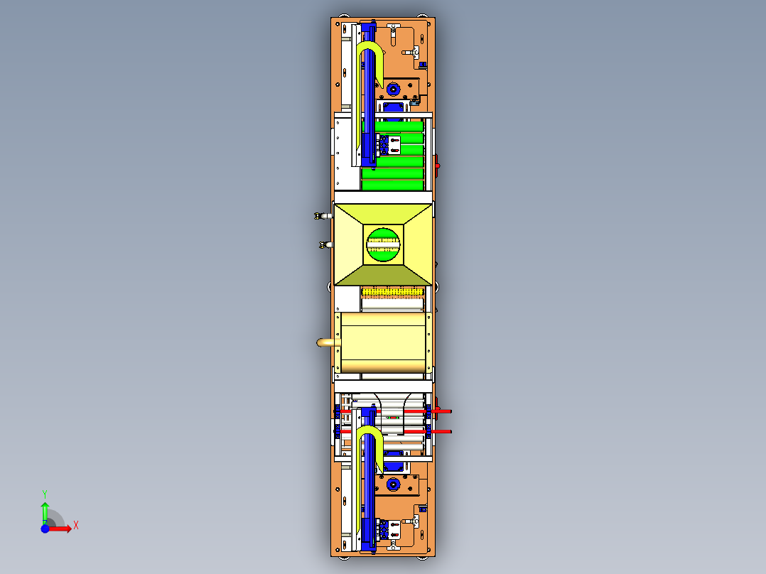 薄片自动清洗机（洗净机）前视图