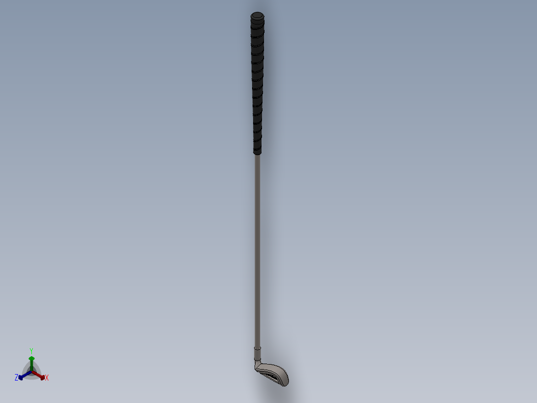 高尔夫球、高尔夫球小车、高尔夫球装备golf club-1 SW正等轴测图