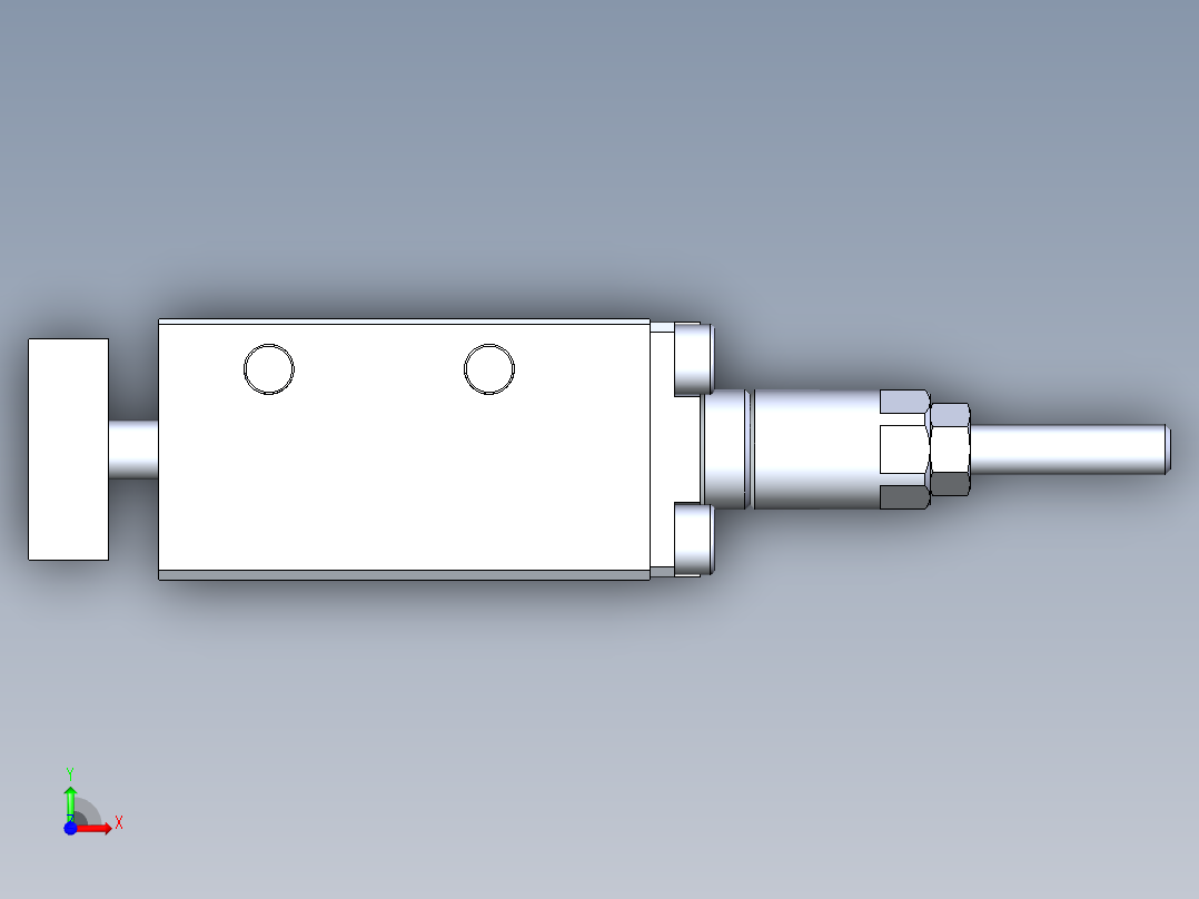 AIRTAC_TCLJ12x20-10气缸模型前视图