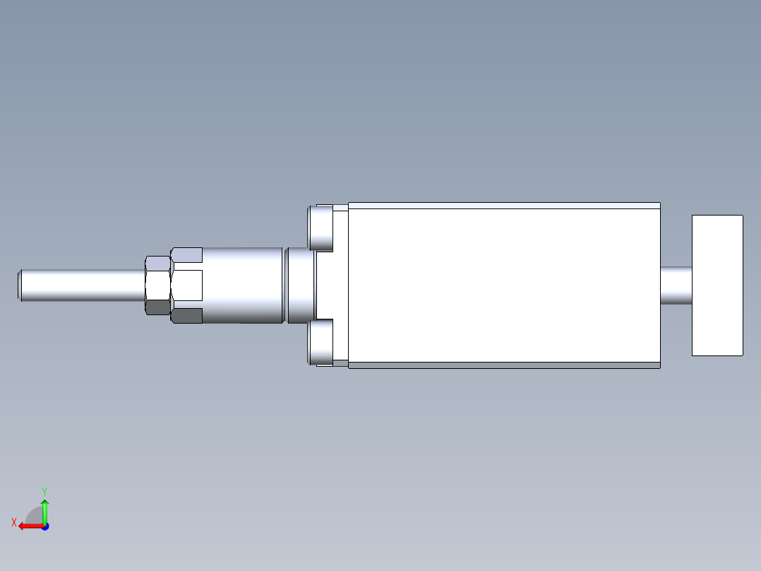 AIRTAC_TCLJ12x20-10气缸模型后视图