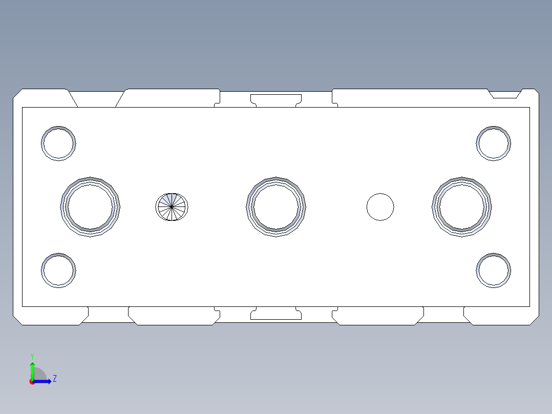 AIRTAC_TCLJ12x20-10气缸模型左视图