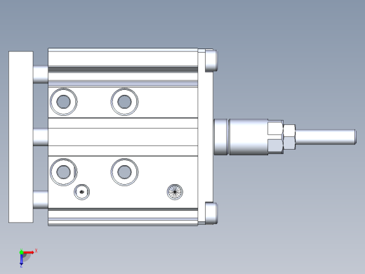 AIRTAC_TCLJ12x20-10气缸模型俯视缩略图