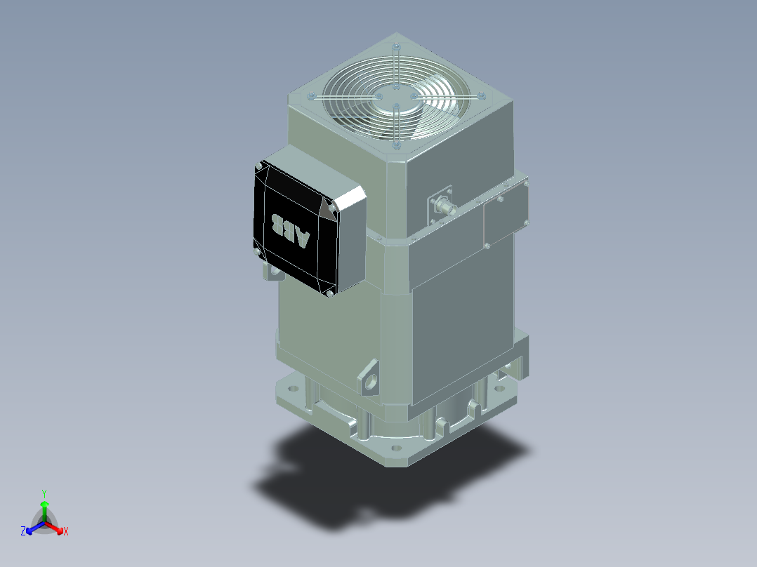 ABB M3EB 160A 4 - 3GEB162712-HDA正等轴测图
