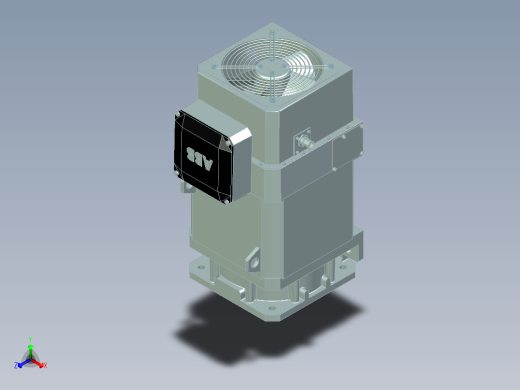 ABB M3EB 160A 4 - 3GEB162712-HDA正等轴测缩略图