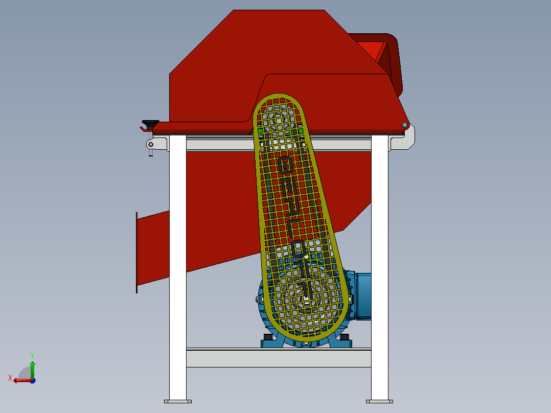 破碎机、木材破碎机后视图
