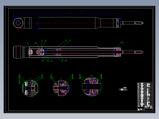 汽车减振器图纸