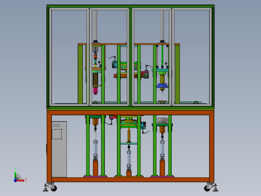 四工位电机定子绕线槽加工打点设备前视缩略图