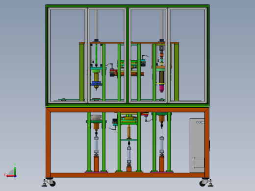 四工位电机定子绕线槽加工打点设备后视缩略图
